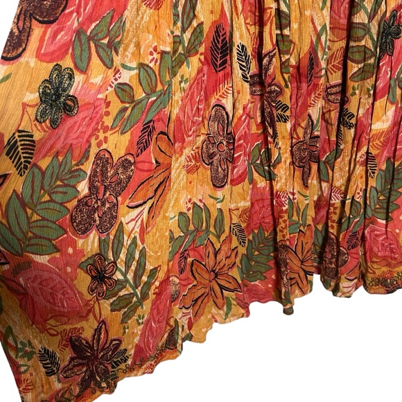 Twilion Floral Embroidered Bohemian Maxi Dress Multicolor Size 11 - Picture 10 of 12